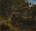 Caza del liebre en un bosque de hayas - Christian Ezdorf — vista de la obra