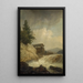 Reproduction of the painting Nordic landscape with a waterfall - Christian Ezdorf