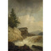 Reproduction of the painting Nordic landscape with a waterfall - Christian Ezdorf