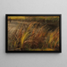 Reed beds by a autumnal stream - Christian Friedrich Gille — framed artwork on a wall