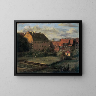 Christian Friedrich Gille - The red houses.webp