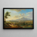 Un paisaje fluvial vallonné con comerciantes y pescadores - Christian Georg Schütz l'Ancien — cuadro enmarcado en la pared
