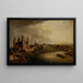 Vista de Aschaffenburg - Christian Georg Schütz el Viejo — cuadro enmarcado en la pared