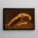 Despair, male nude - Christian Griepenkerl — framed artwork on a wall