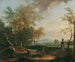 Paisaje con pedestal - Christian Hilfgott Brand — vista de la obra