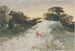 Landscape Painting with Red Deer - Christian Körner — artwork view