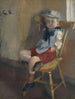 Un pequeño niño en una silla - Christian Krohg — vista de la obra