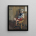 Un pequeño niño en una silla - Christian Krohg — cuadro enmarcado en la pared