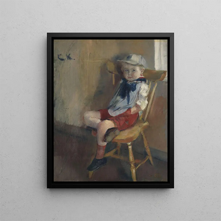 Christian Krohg - A little Boy on a Chair.webp