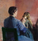 Una madre peinando el cabello de su pequeña hija - Christian Krohg — vista de la obra