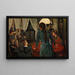 Noche en Løkken - Christian Krohg — cuadro enmarcado en la pared
