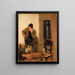 Charles Lundh en conversación con Christian Krohg - Christian Krohg — cuadro enmarcado en la pared
