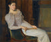 Hija en blanco - Christian Krohg — vista de la obra