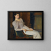 Hija en blanco - Christian Krohg — cuadro enmarcado en la pared