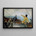 Leiv Eirikson descubriendo América - Christian Krohg — cuadro enmarcado en la pared