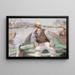 Mira al frente, puerto de Bergen - Christian Krohg — cuadro enmarcado en la pared