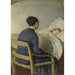 Reproducción del cuadro Madre en la cabecera de su hijo - Christian Krohg