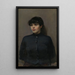 Retrato de Jossa - Christian Krohg — cuadro enmarcado en la pared