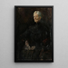 Portrait of Mrs. Betsy Gude - Christian Krohg — framed artwork on a wall
