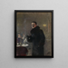 Portrait of the painter Gerhard Munthe - Christian Krohg — framed artwork on a wall