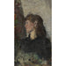 Reproducción del cuadro Retrato de la pintora Oda Krohg - Christian Krohg