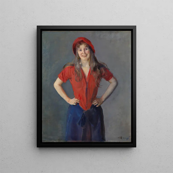 Christian Krohg - Portrait of the Painter Oda Krohg b Lasson.webp
