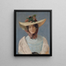 Retrato de la actriz Agnès Mowinckel - Christian Krohg — cuadro enmarcado en la pared