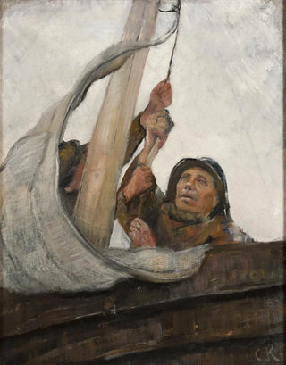 Christian Krohg - Setting Sail.webp