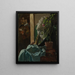 Naturaleza muerta con busto de yeso - Christian Krohg — cuadro enmarcado en la pared