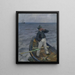 The Coastal Channel - Christian Krohg — framed artwork on a wall