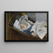 Tulla, la nieta del artista - Christian Krohg — cuadro enmarcado en la pared