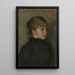 Joven mujer - Christian Krohg — cuadro enmarcado en la pared