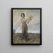 Niña con un ramo de flores como alegoría de la primavera - Christian Landenberger — cuadro enmarcado en la pared