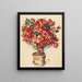Azaleas - Christian Rohlfs — cuadro enmarcado en la pared