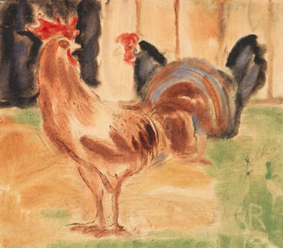 Christian Rohlfs - Hahn und Huhn.webp