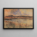 Lago al atardecer - Christian Rohlfs — cuadro enmarcado en la pared