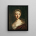 Retrato de una dama - Christian Seybold — cuadro enmarcado en la pared