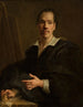 Autorretrato sosteniendo un retrato en miniatura del príncipe de Liechtenstein - Christian Seybold — vista de la obra