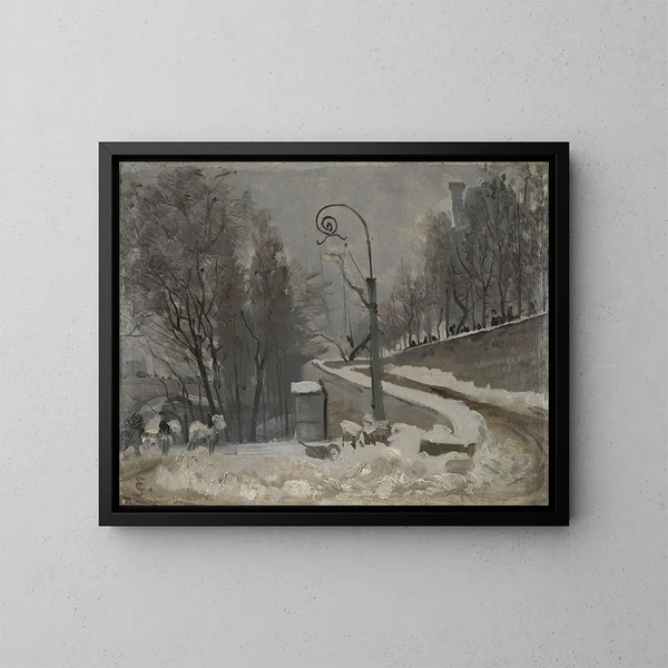 Invierno en París - Christian Skredsvig — cuadro enmarcado en la pared