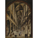 Interior de iglesia - Christian Stöcklin — cuadro enmarcado en la pared
