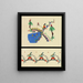 Decorative shapes painting for surface Pl 32 - Christian Stoll — framed artwork on a wall