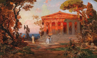 Christian Wilberg - Ideallandschaft mit Tempel.webp