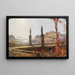 Ideal Landscape with Temple - Christian Wilberg — framed artwork on a wall