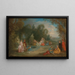 Fiesta campestre - Christian Wilhelm Ernst Dietrich — cuadro enmarcado en la pared