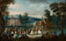 Festividades en un parque - Christian Wilhelm Ernst Dietrich — vista de la obra