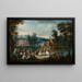 Festividades en un parque - Christian Wilhelm Ernst Dietrich — cuadro enmarcado en la pared