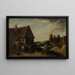 Escena de la vida rural - Christian Wilhelm Ernst Dietrich — cuadro enmarcado en la pared