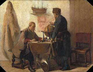 Christoffel Bisschop - Heemskerck and Barents Planning their Second Expedition to the Far North.webp