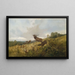 Ciervo en un paisaje otoñal - Christoffer Drathmann — cuadro enmarcado en la pared