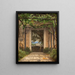 Una pérgola en Italia - Christoffer Wilhelm Eckersberg — cuadro enmarcado en la pared
